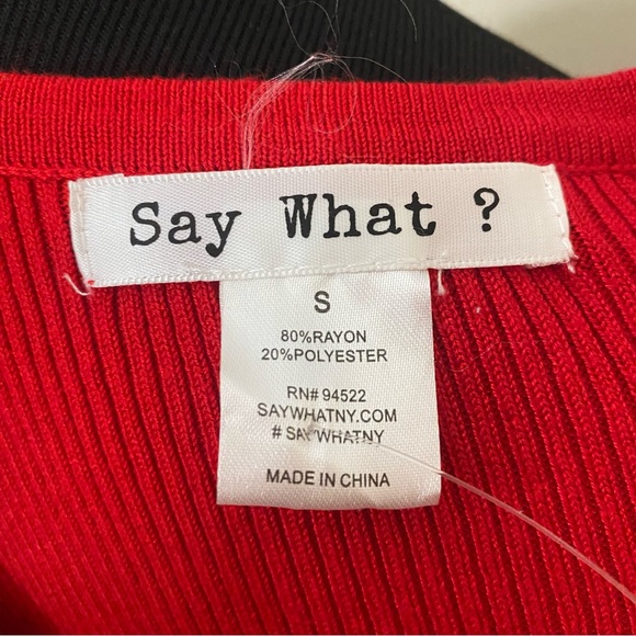 Red long sleeve ribbed knit exposed zipper Bodycon sweater dress - Picture 4 of 6